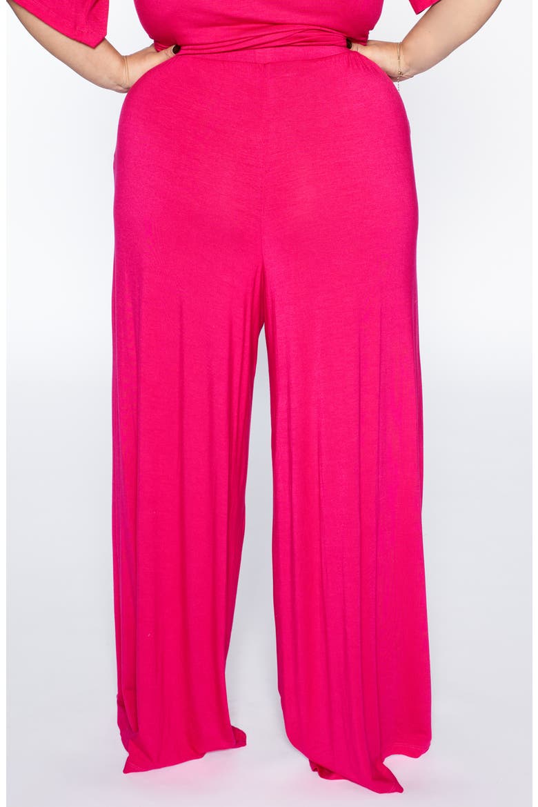Sedona Leisure Wide Leg Pants (Nordstrom Exclusive), Alternate, color, HOT PINK