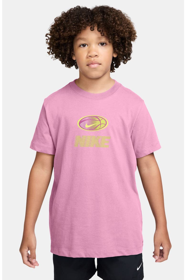 Kids' Dr-Fit Logo Graphic T-Shirt, Main, color, PINK RISE