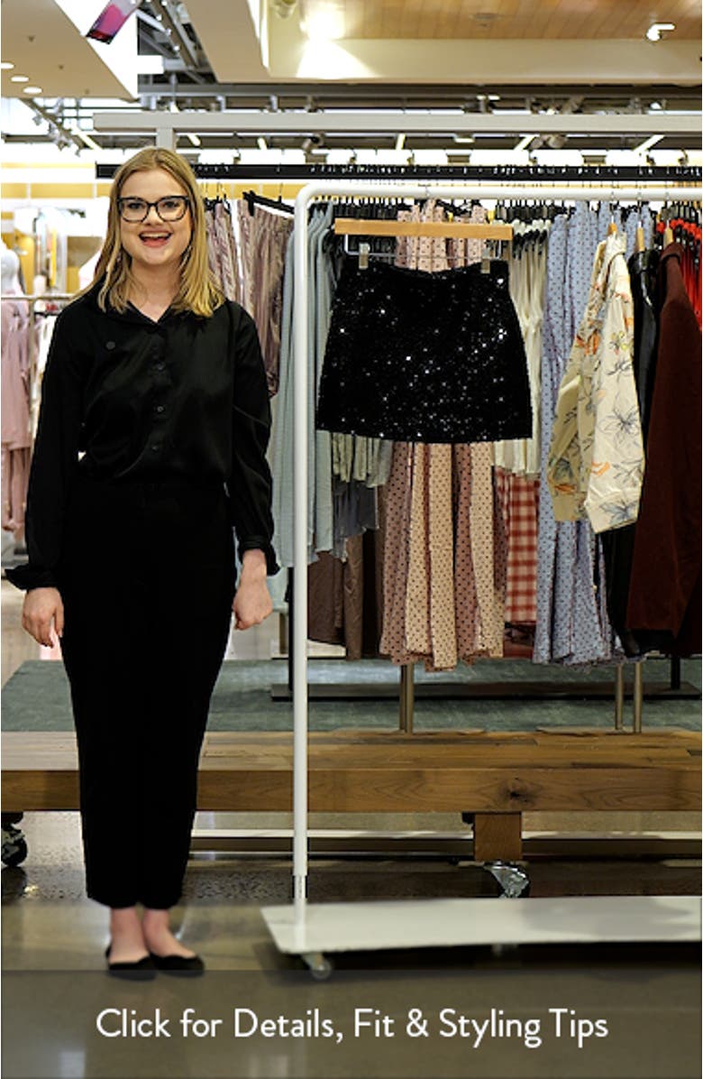 Valentina Sequin Tweed Miniskirt, sales video thumbnail