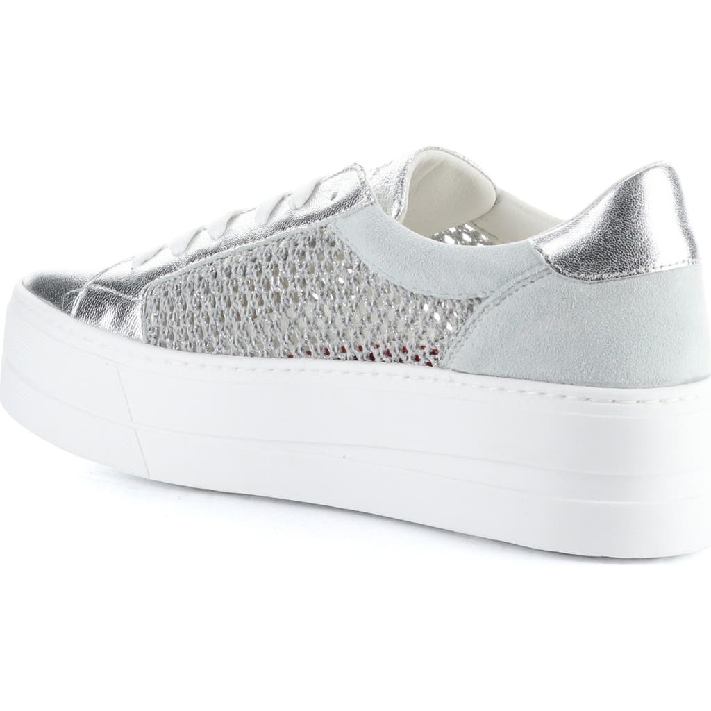 Bos. & Co. Marlo Platform Sneaker In Silver/grey