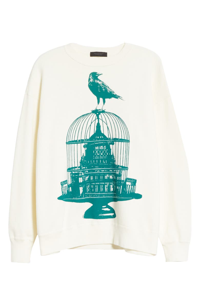 Undercover Crow Graphic Sweatshirt, Alternate, color, 