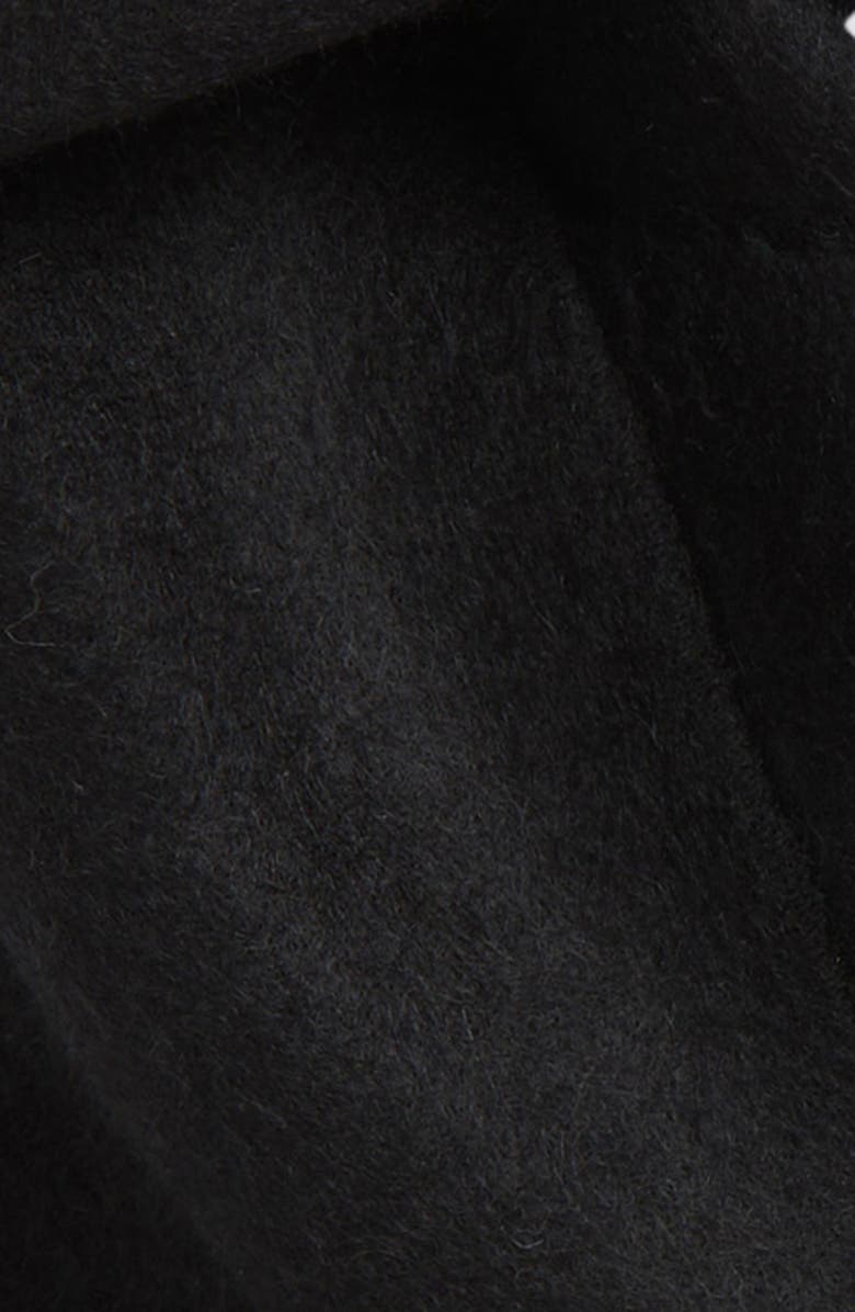 Burberry Equestrian Knight Detail Cashmere Fringe Scarf, Alternate, color, Black