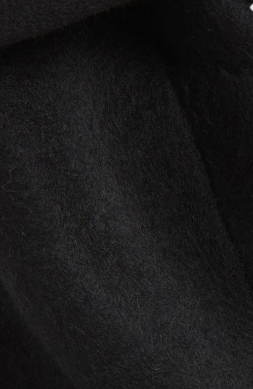 Burberry Equestrian Knight Detail Cashmere Fringe Scarf In Black