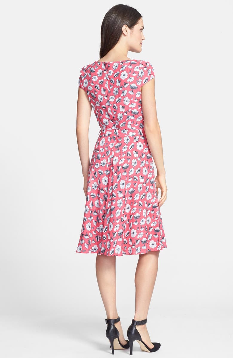 Wallis Floral Print Fit & Flare Dress, Alternate, color, 