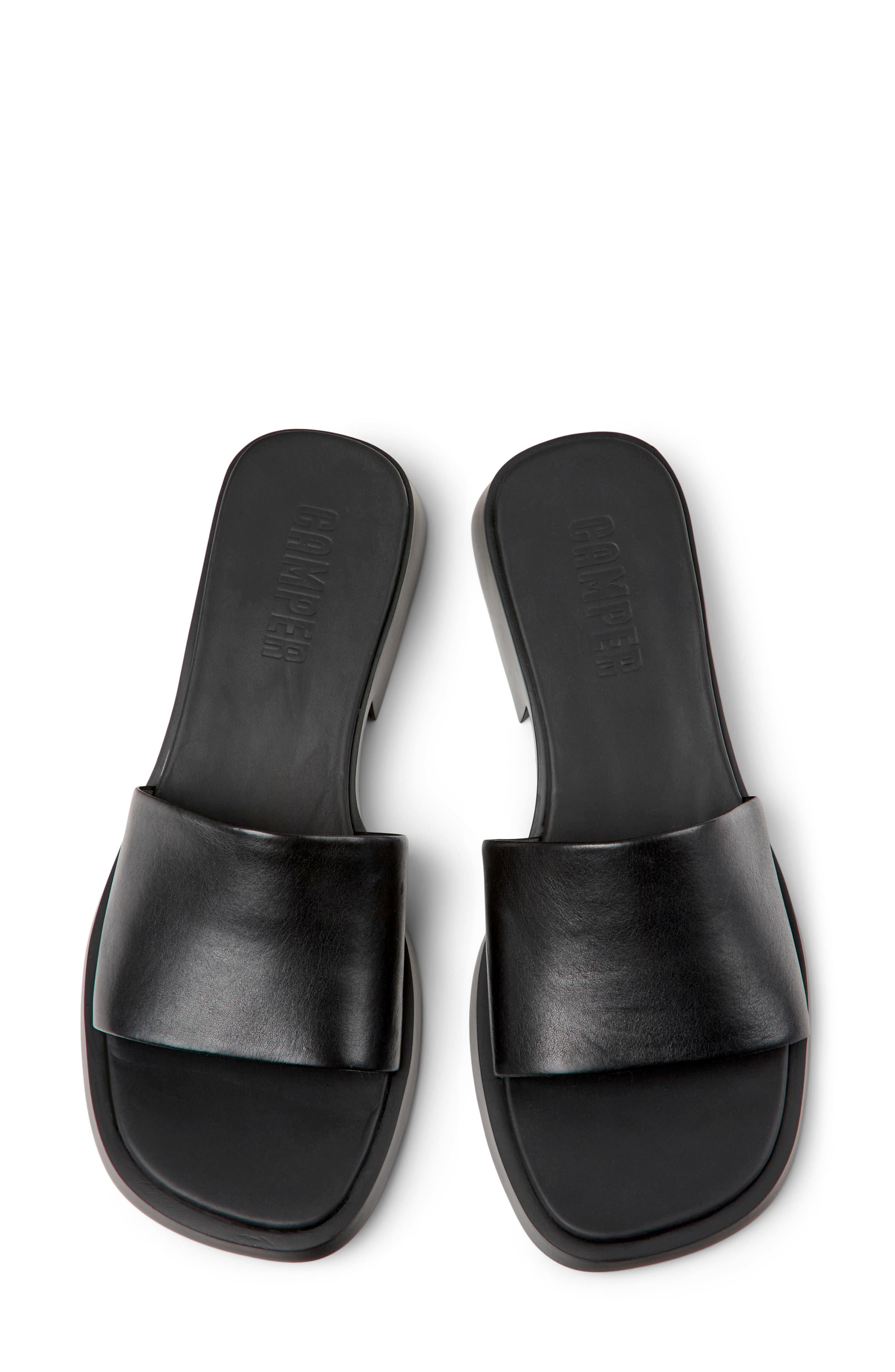 Camper Dana Slide Sandal, Alternate, color, Black