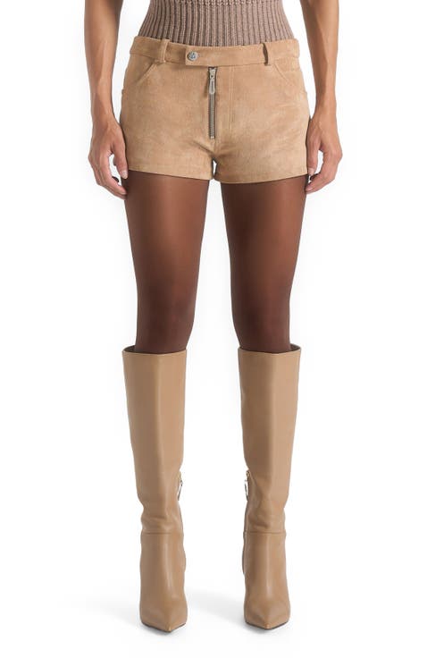 Fara Suede Mini Shorts