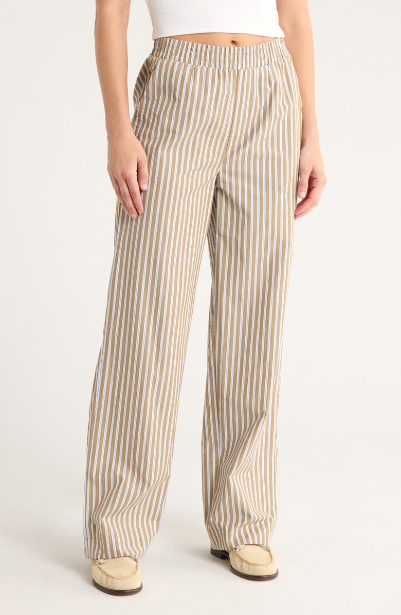 Scotch & Soda Elastic Waist Pants, Main, color, Martini Olive