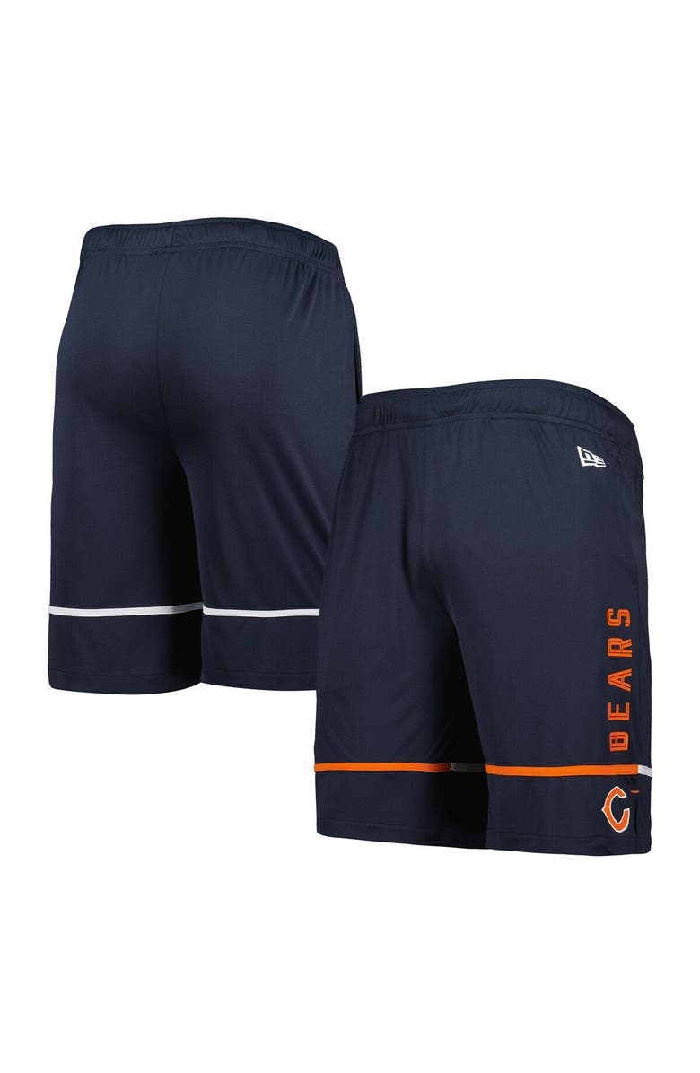 New Era Men's New Era Navy Chicago Bears Combine Authentic Rusher Training Shorts, Alternate, color, 