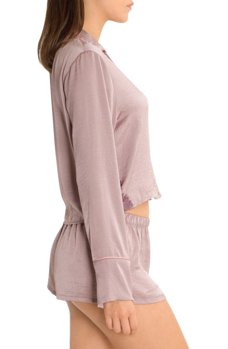 Midnight Bakery Crop Pajama Top, Alternate, color, Lilac