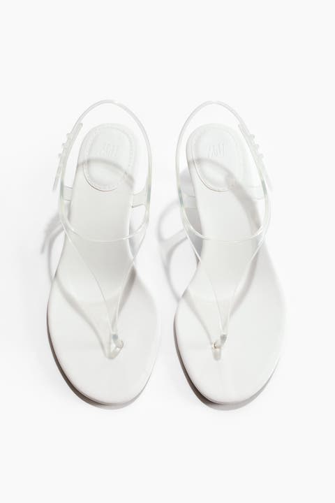Kitten-heeled Sandals