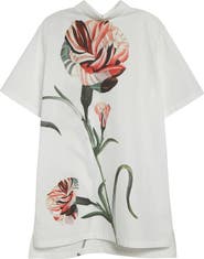 Giambattista Valli Oversize Rose Cotton High-Low Top
