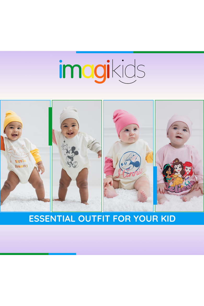 Princess 2-Piece Bodysuit and Hat Set, Alternate, color, Pink Princess