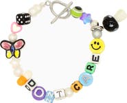 Velvet Luna Pearl And Mushroom Beaded Bracelet