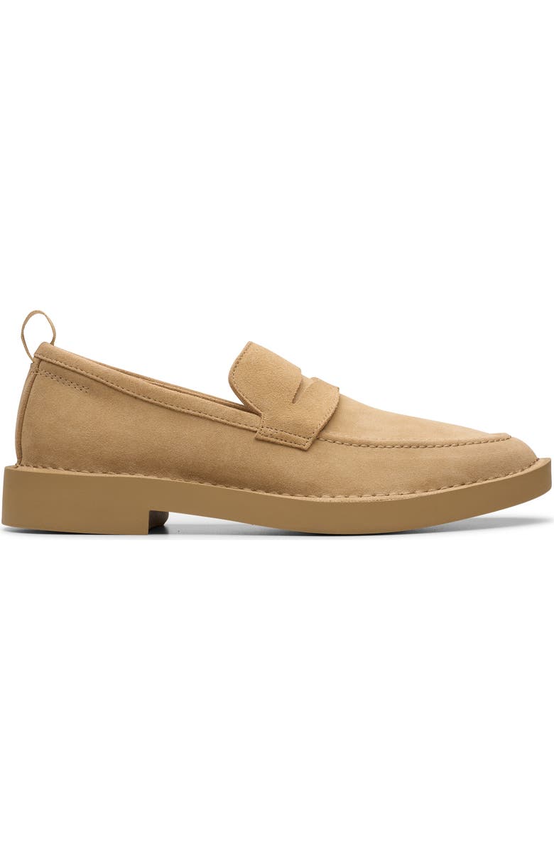 Clarks<sup>®</sup> Martock Lo Penny Loafer, Alternate, color, Dark Sand Suede