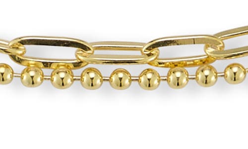 Glaze Jewelry Layered Chain Anklet In Gold