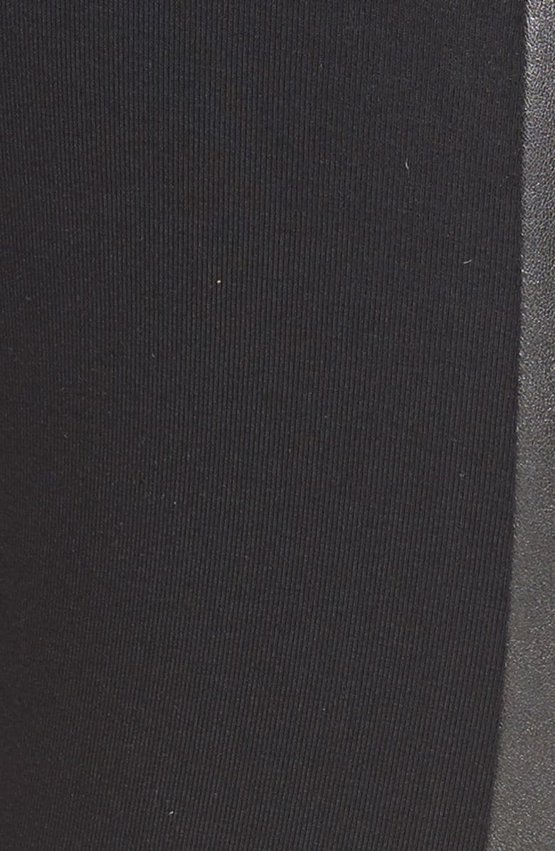 BP. Two-Tone Faux Leather Leggings, Alternate, color,