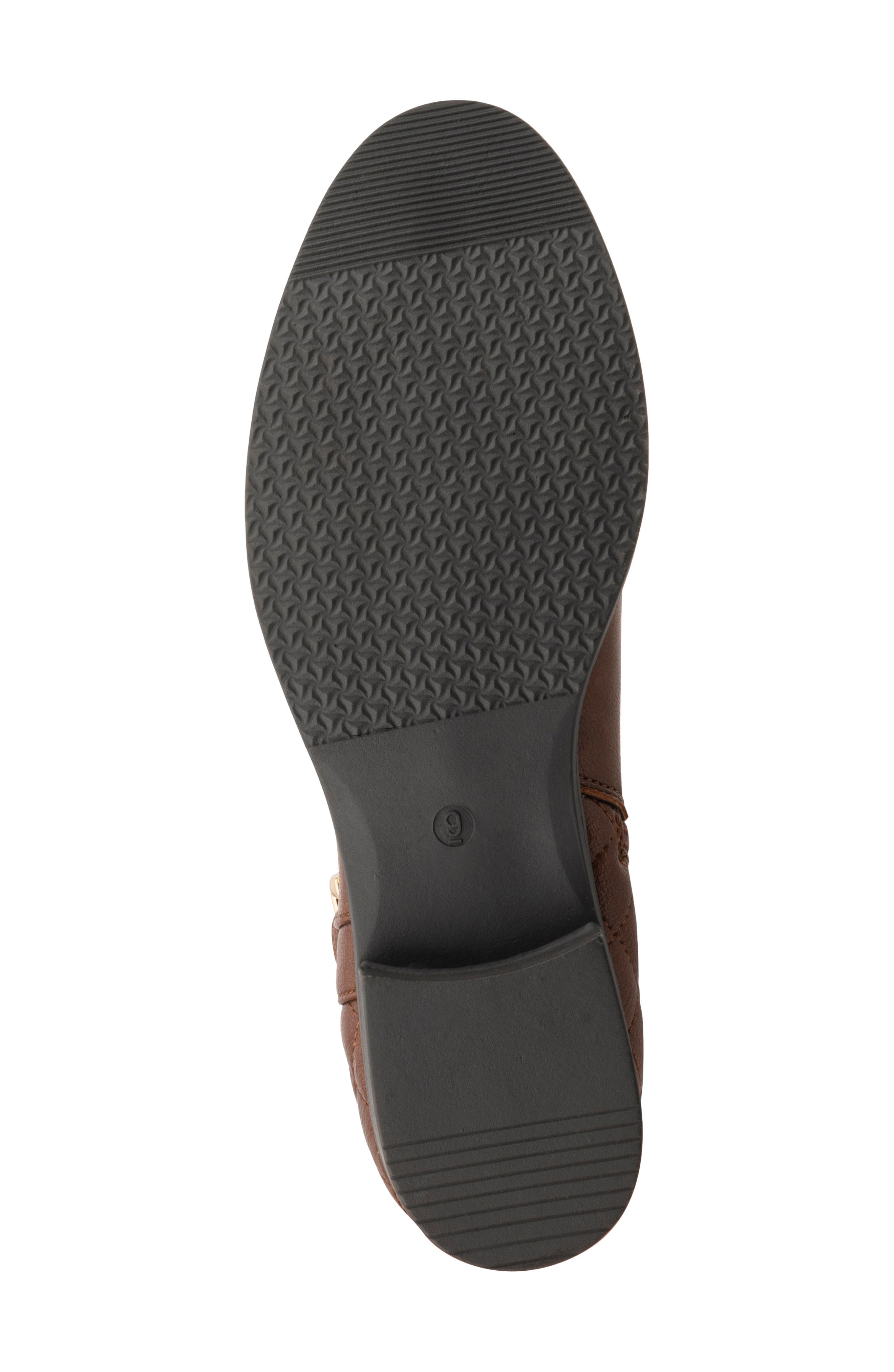 Enola Quilted Riding Boot, Alternate, color, COGNAC