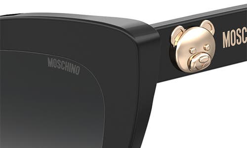 Moschino 54mm Gradient Cat Eye Sunglasses In Black