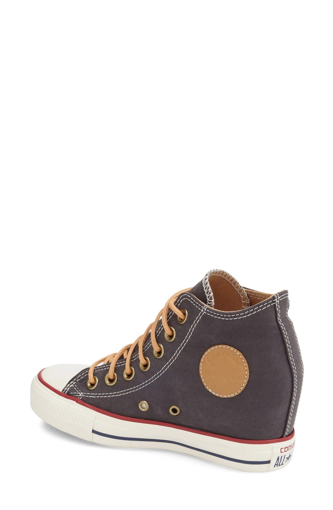 Converse Chuck Taylor<sup>®</sup> All Star<sup>®</sup> 'Lux' Hidden Wedge High Top Sneaker, Alternate, color, 
