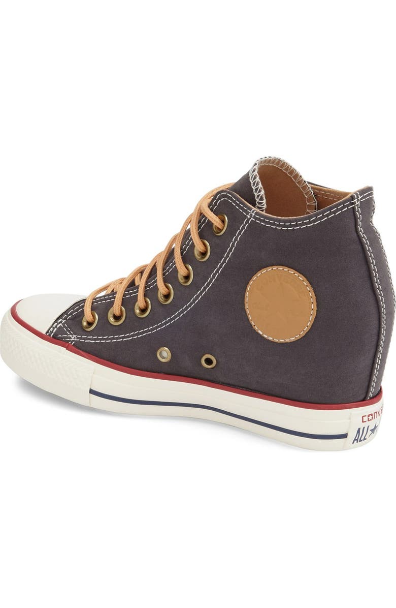 Converse Chuck Taylor<sup>®</sup> All Star<sup>®</sup> 'Lux' Hidden Wedge High Top Sneaker, Alternate, color,