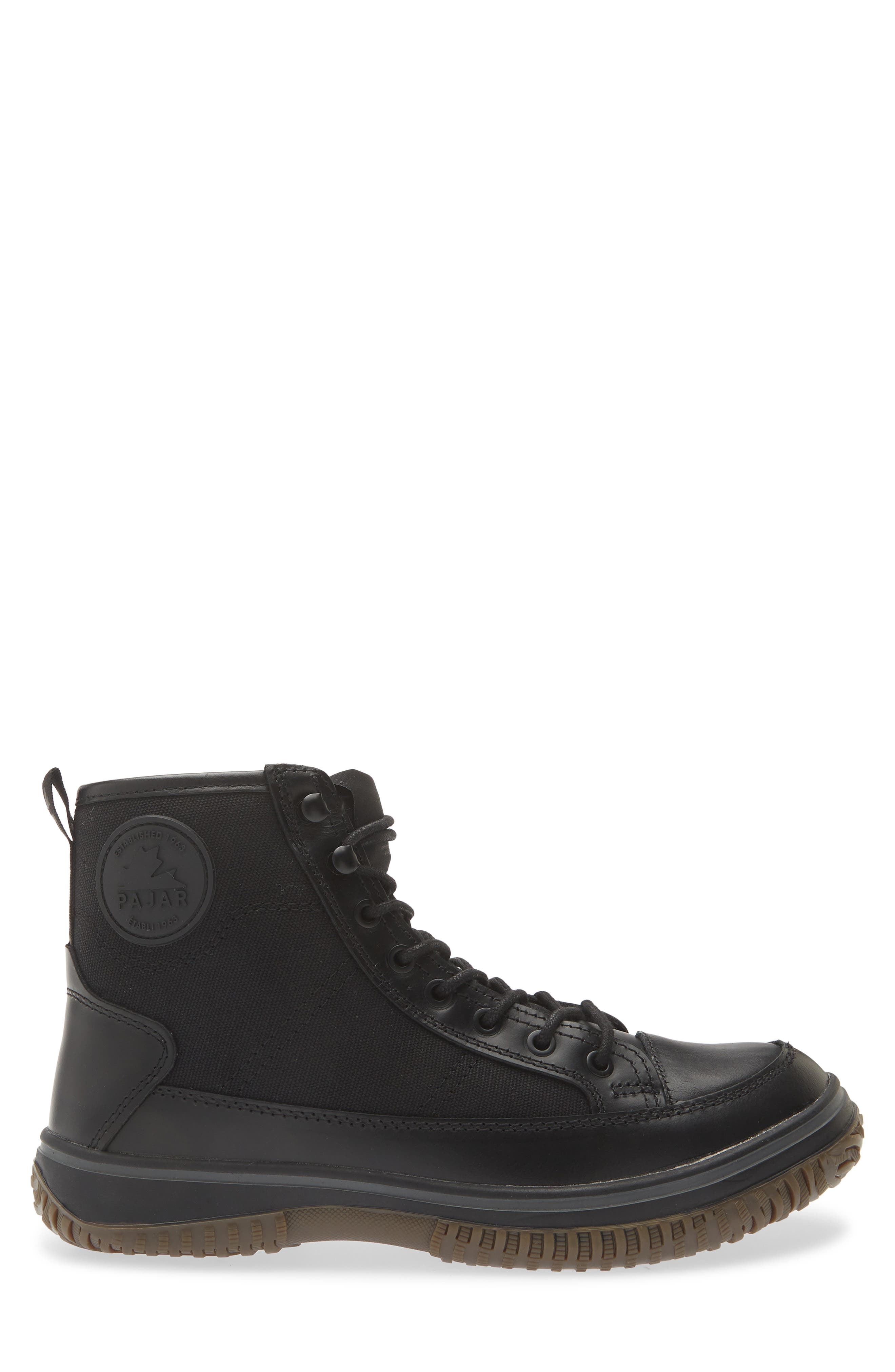 Trev Leather Weather Boot, Alternate, color, BLACK