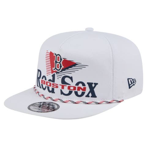 Men's New Era  White Boston Red Sox Collide Golfer Snapback Hat