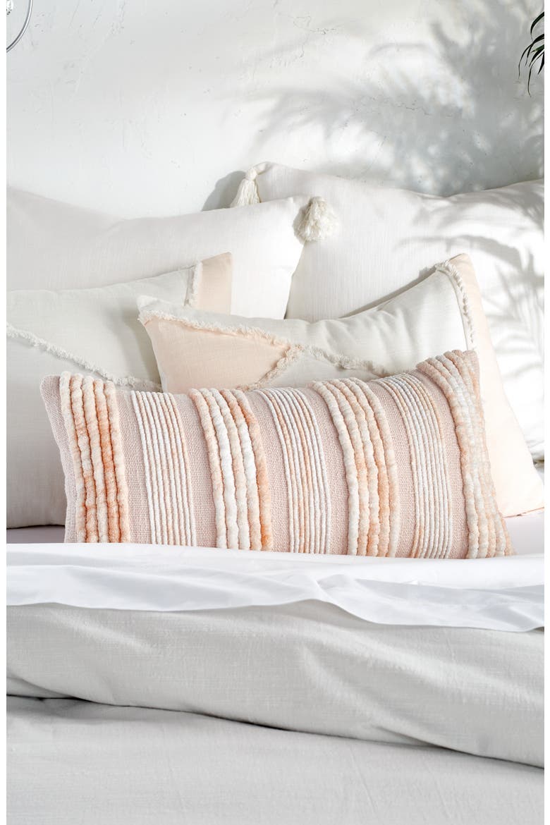 Colorblock Fringe Comforter & Sham Set, Alternate, color, MULTI
