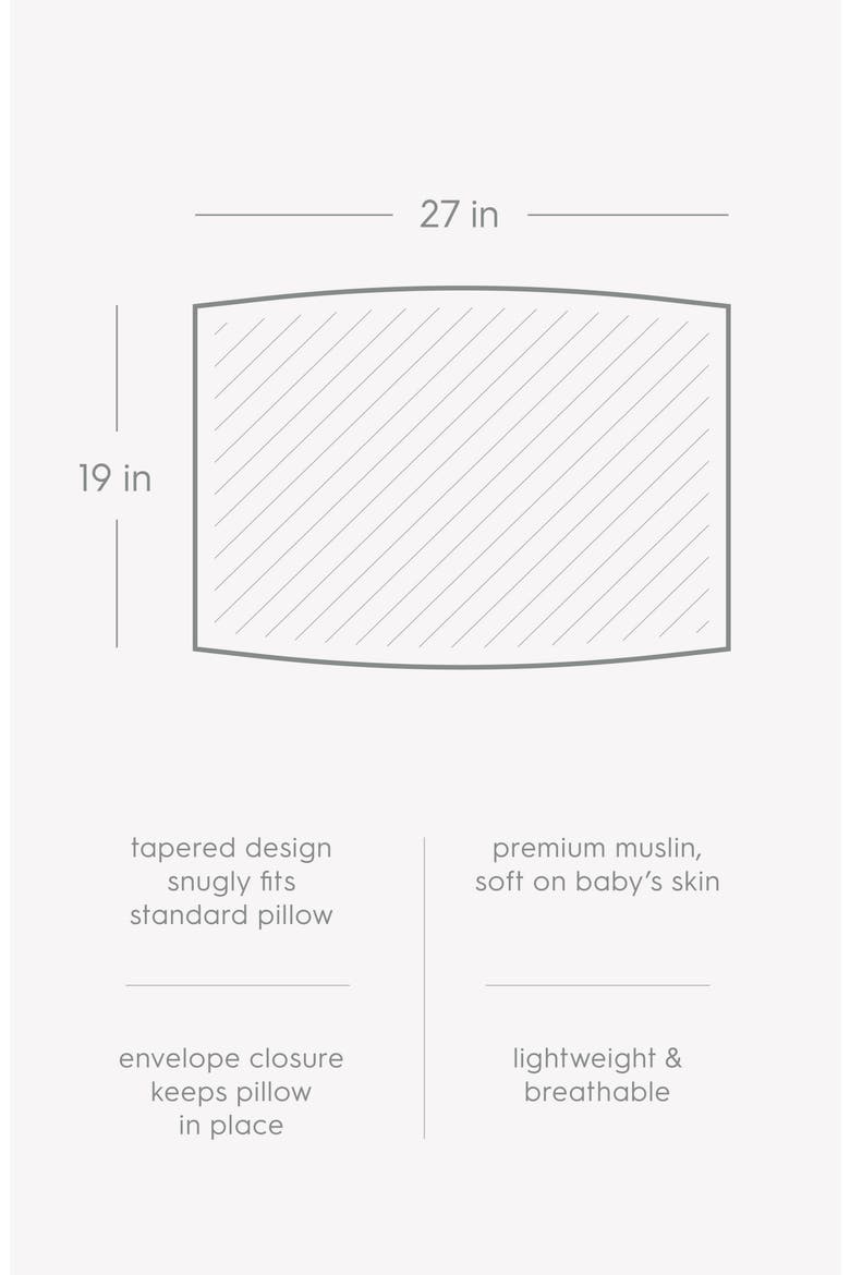2-Pack Cotton Muslin Pillowcase, Alternate, color, COW POKE