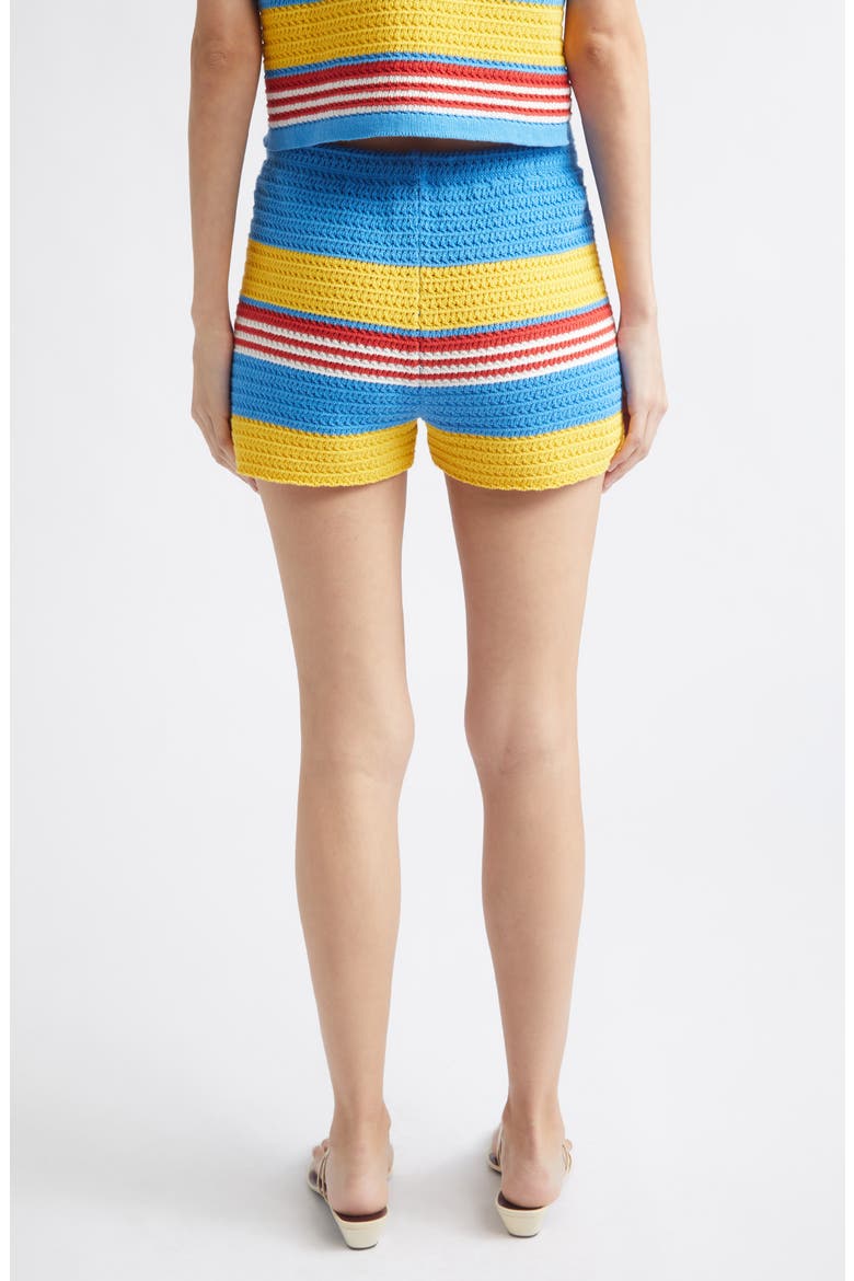 Tammy Striped Cotton Knit Shorts, Alternate, color, BLUE MULTISTRIPE