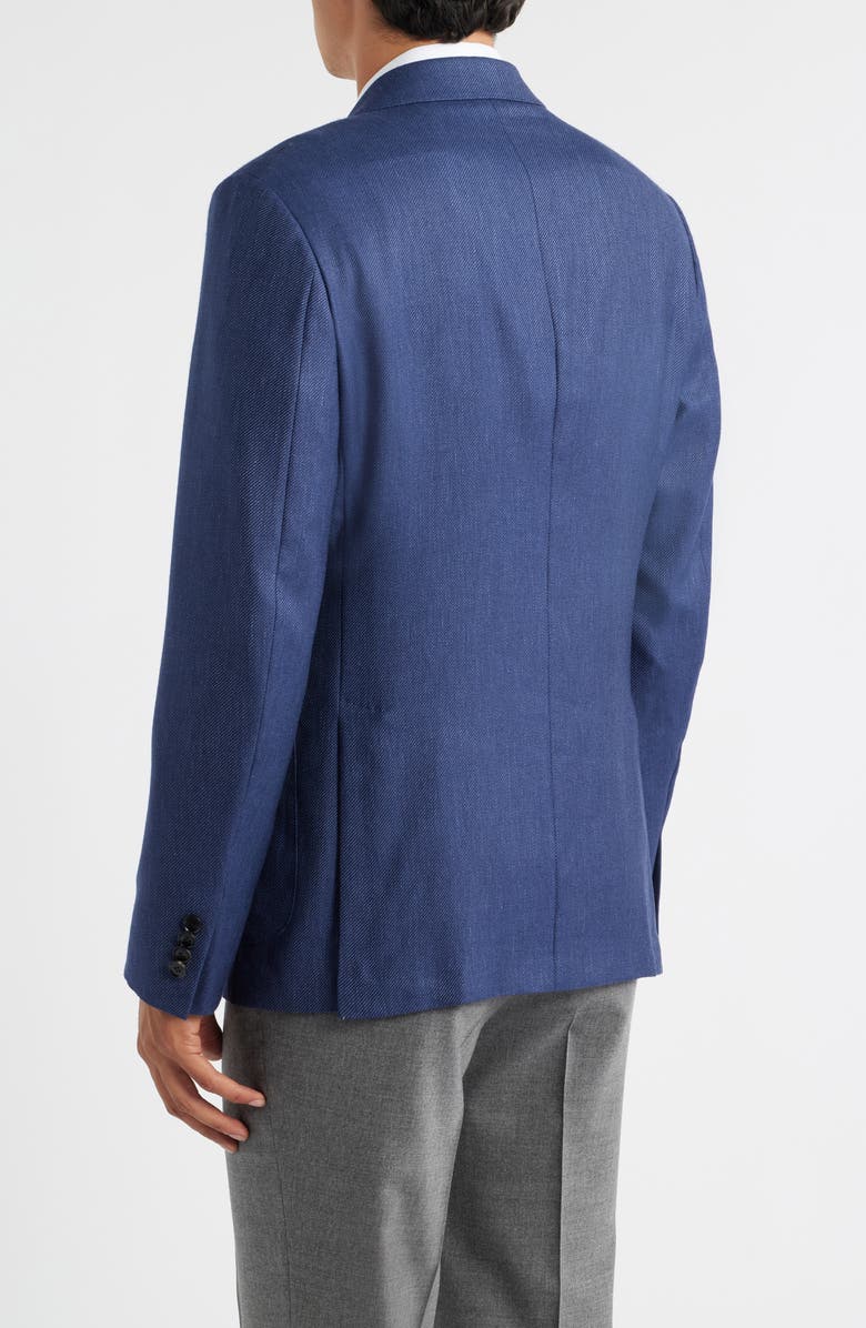 ZEGNA Cashmere, Silk & Linen Sport Coat, Alternate, color, Ink Blue