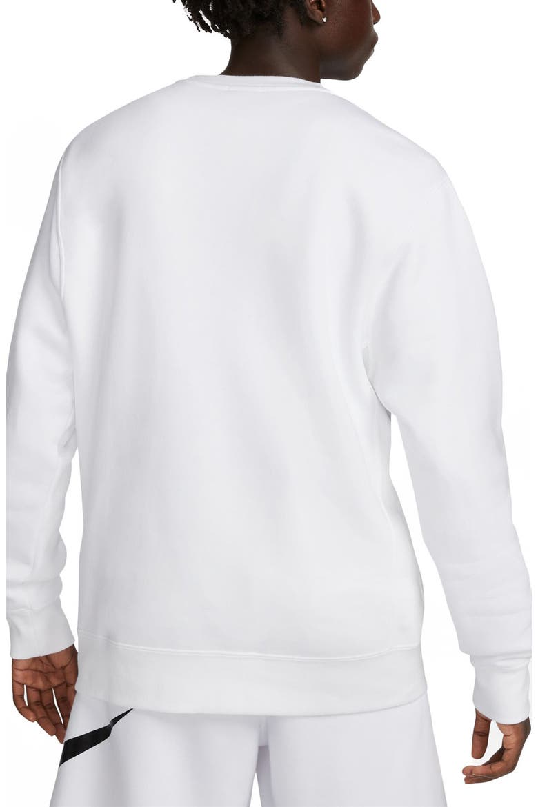 Fleece Graphic Pullover Sweatshirt, Alternate, color, WHITE