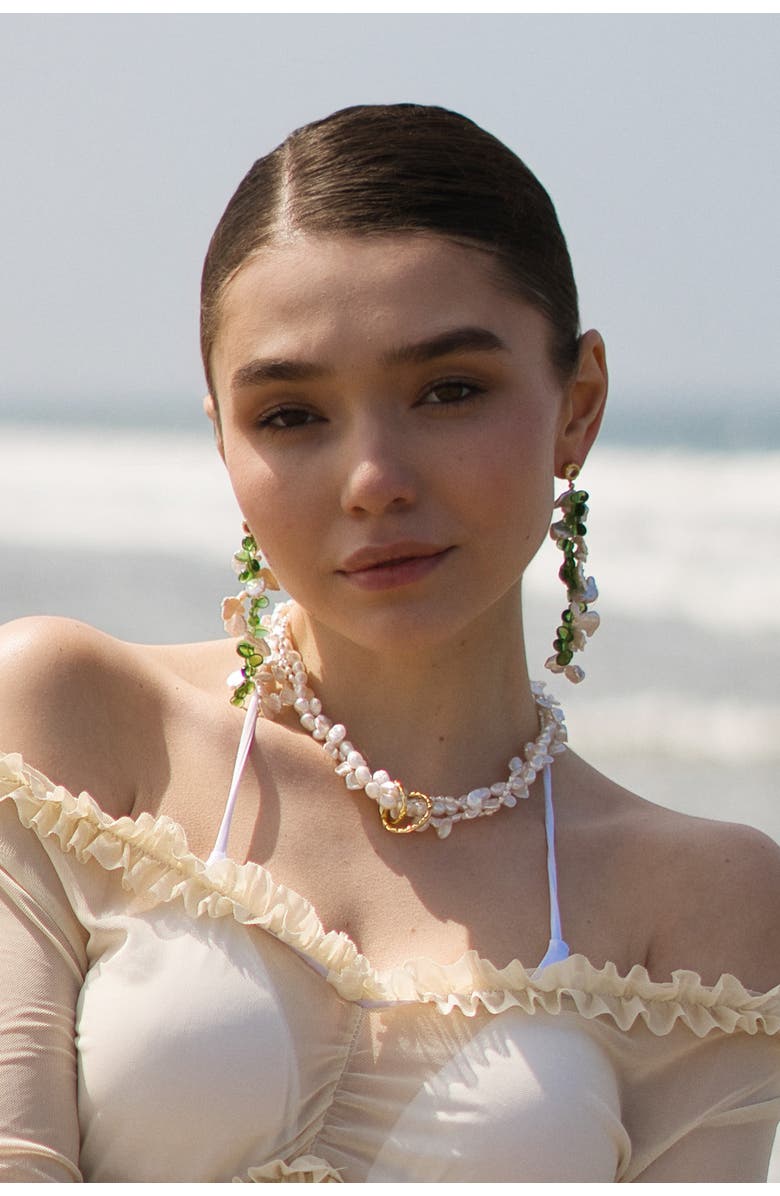 Classicharms Nina Multi-Strand Baroque Pearl Choker Necklace, Alternate, color, 