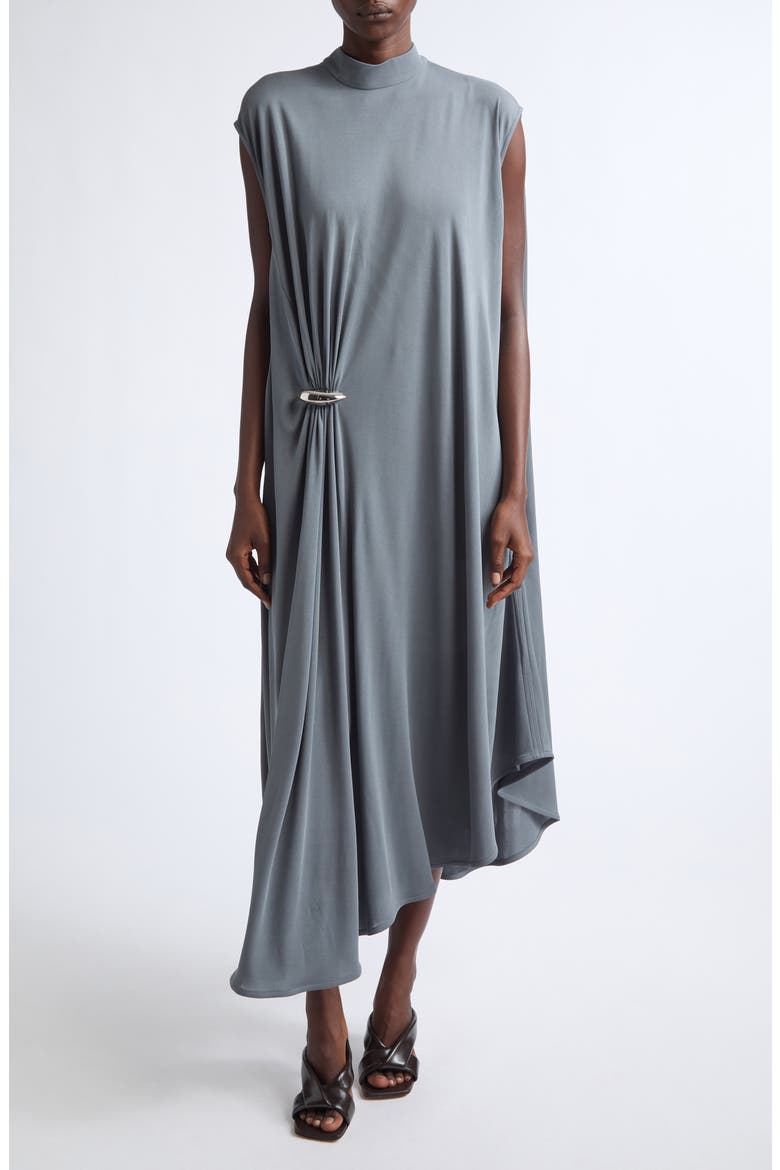 Embellished Crepe Jersey Maxi Dress, Main, color, 1379 HARBOR GREY
