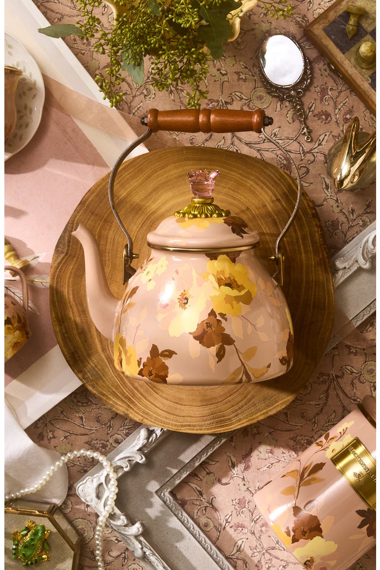 Wild Rose Mauve 2-Quart Tea Kettle, Alternate, color, MAUVE