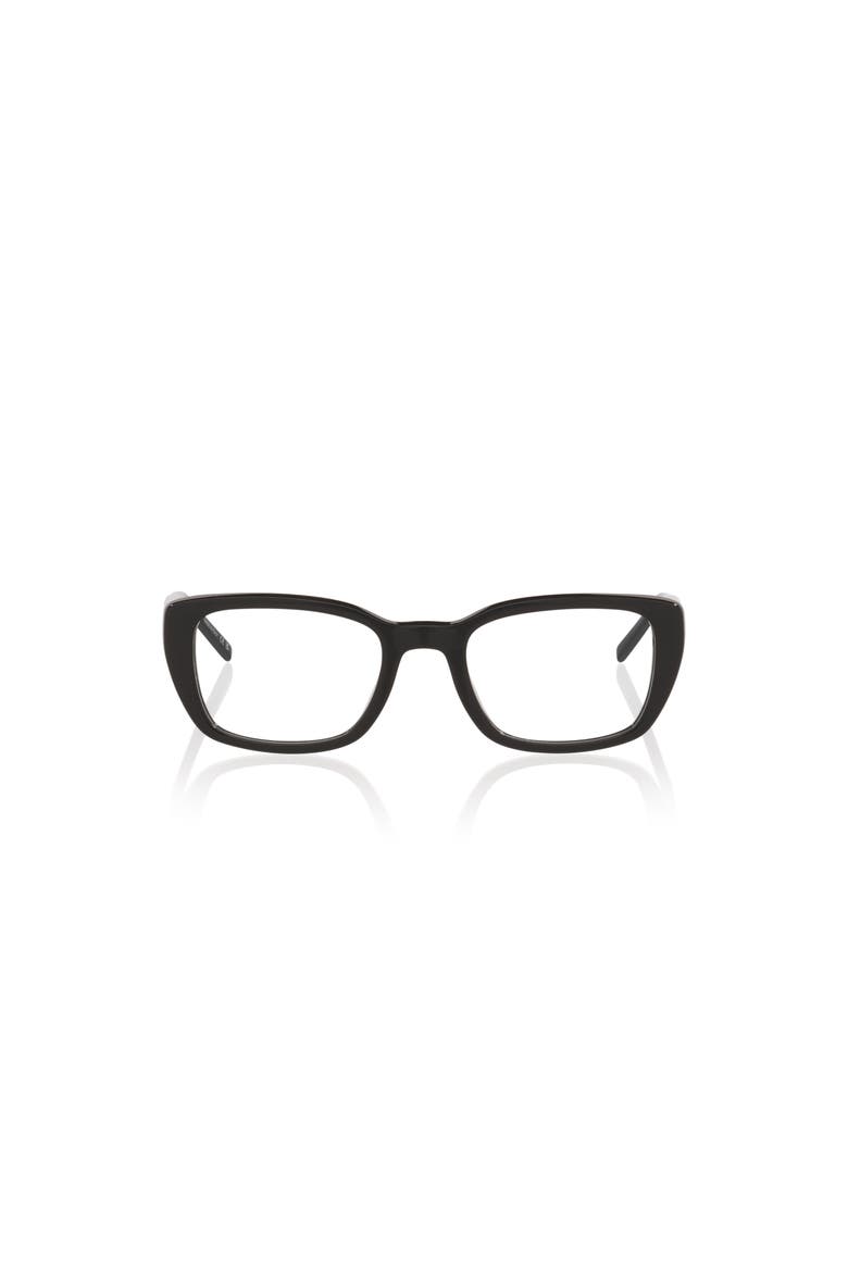49mm Rectangle optical glasses, Alternate, color, Black