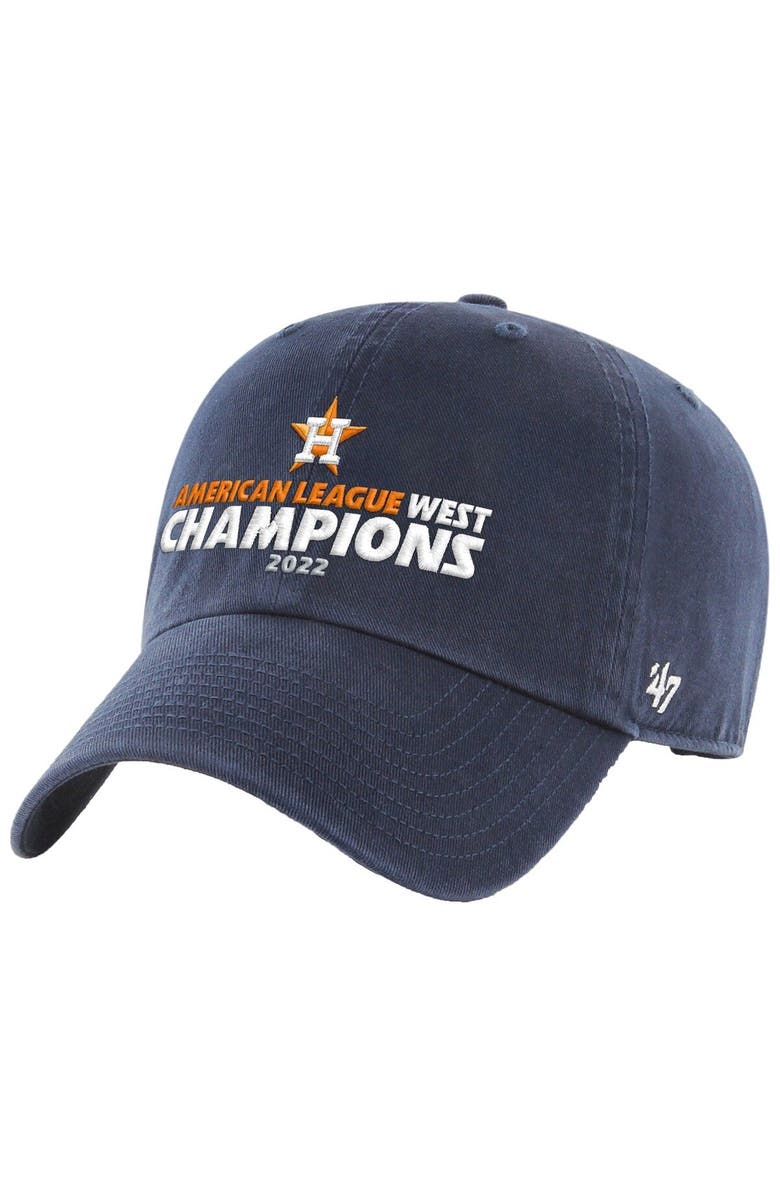 '47 Men's '47 Navy Houston Astros  2022 AL West Division Champions Clean Up Adjustable Hat, Main, color, Navy