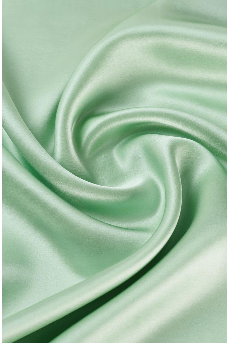 LILYHERB® Mint Silk Pillowcase, Alternate, color, Green