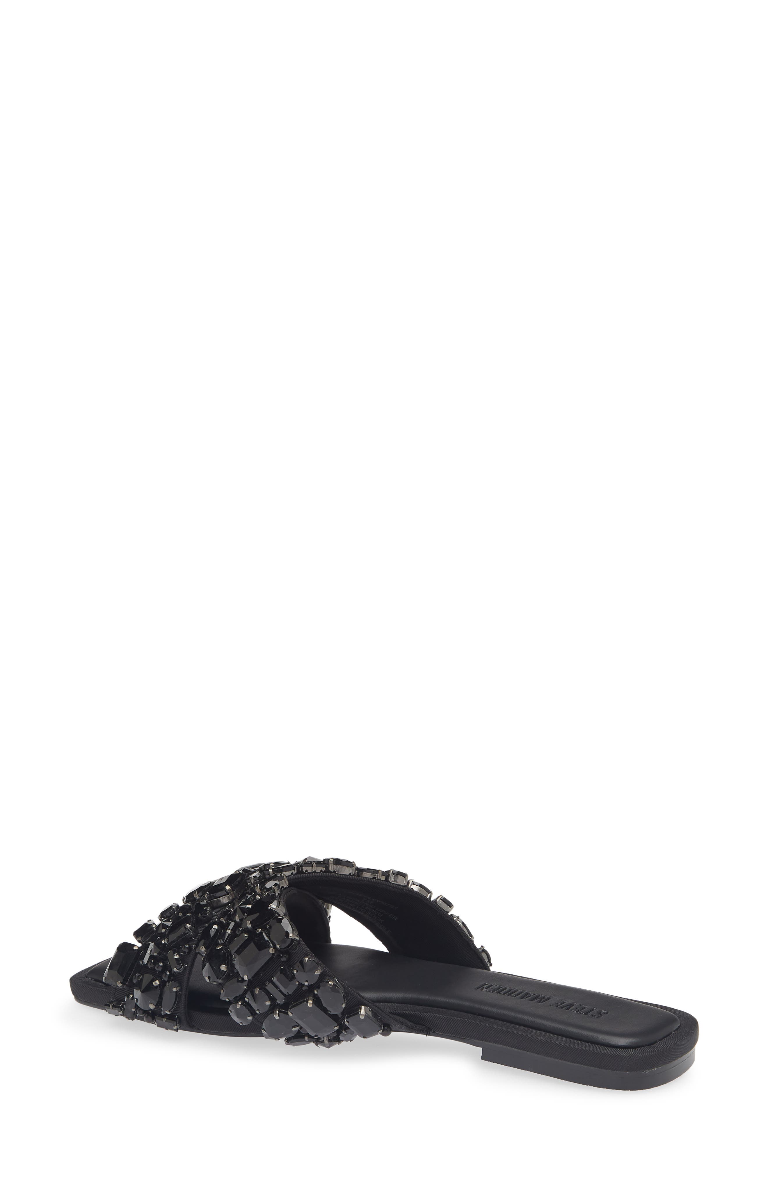 Levity Crystal Embellished Sandal, Alternate, color, BLACK