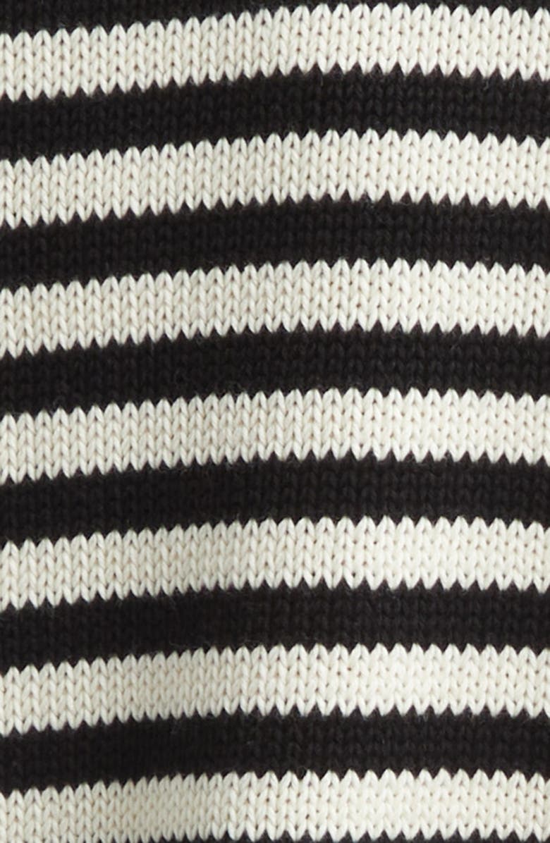 YanYan Bao Colorblock Stripe Long Sleeve Knit Cotton Polo, Alternate, color,