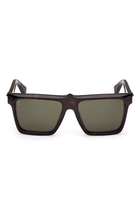 56mm Square Sunglasses