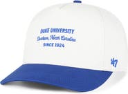 '47 Men's '47 White Duke Blue Devils Contemporary Basics Two-Tone Hitch Adjustable Hat