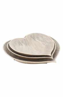 Set of 3 Heart Plates