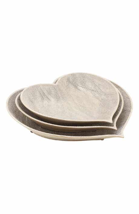 Set of 3 Heart Plates