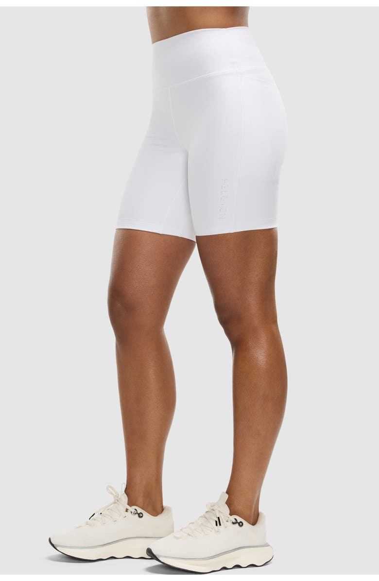 Peloton Cadent High Rise Pocket Bike Short 7" - Lined, Alternate, color, White