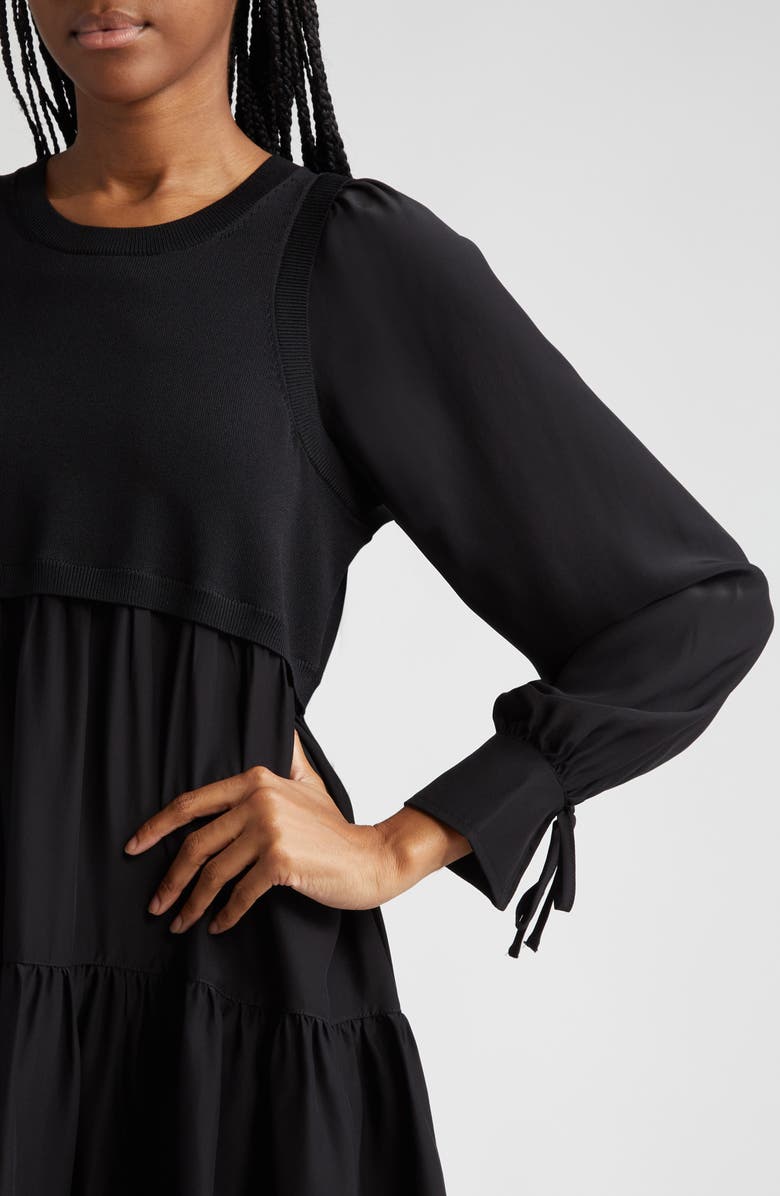 Cinq à Sept Presley Silk Dress, Alternate, color, 