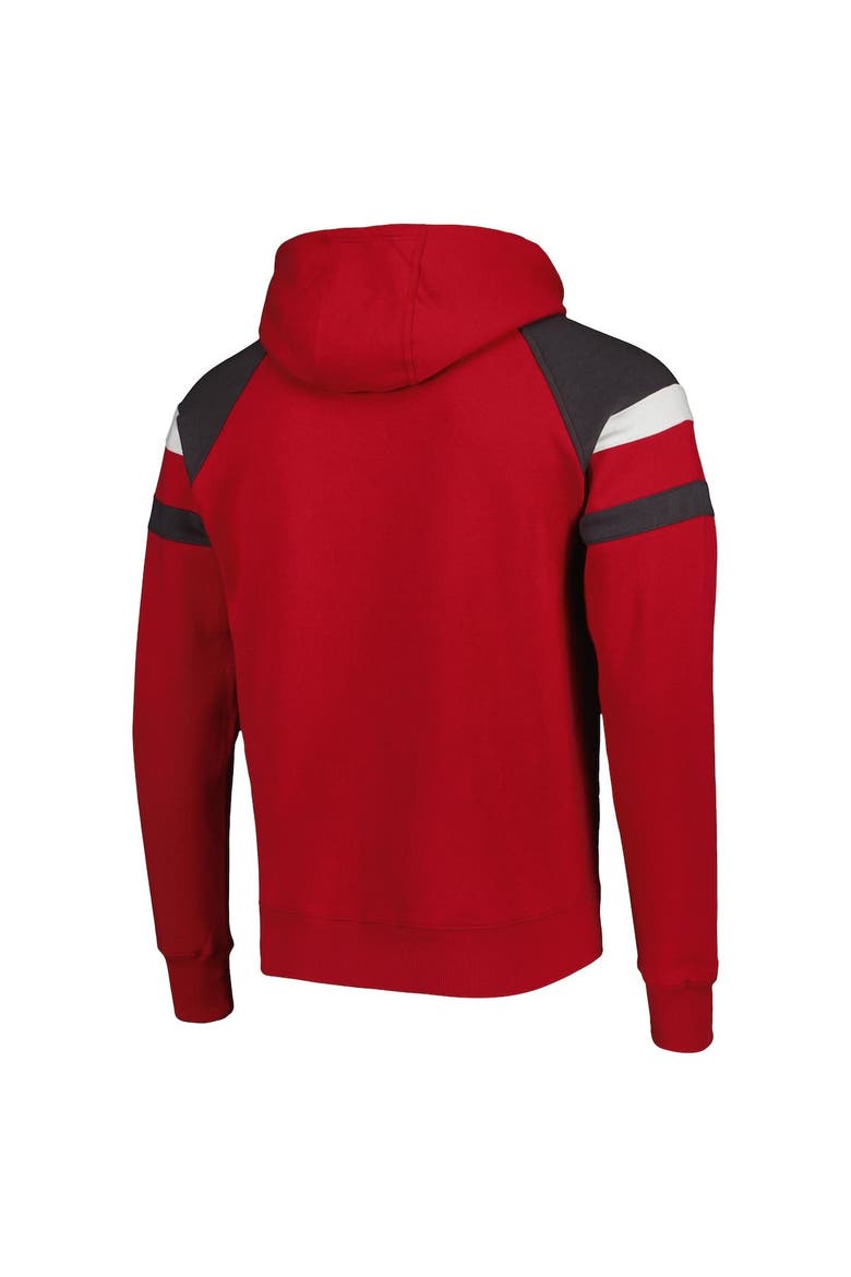 Men's Starter Red Tampa Bay Buccaneers Draft Fleece Raglan Pullover Hoodie, Alternate, color, Red