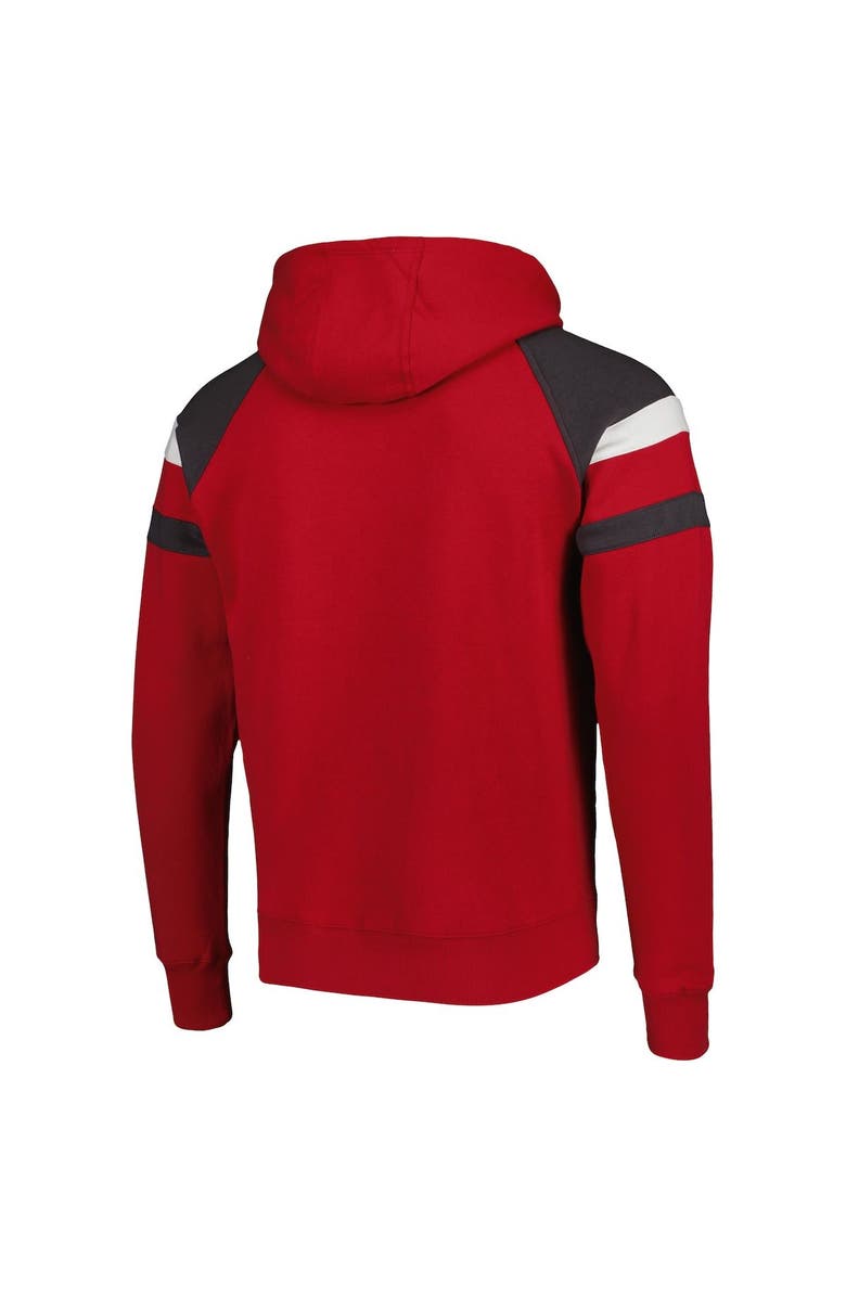 STARTER Men's Starter Red Tampa Bay Buccaneers Draft Fleece Raglan Pullover Hoodie, Alternate, color, Red