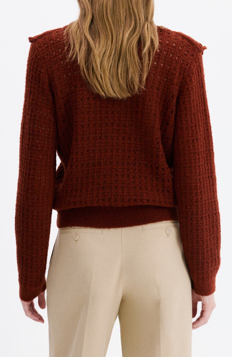 MANGO Openwork Sweater, Alternate, color,