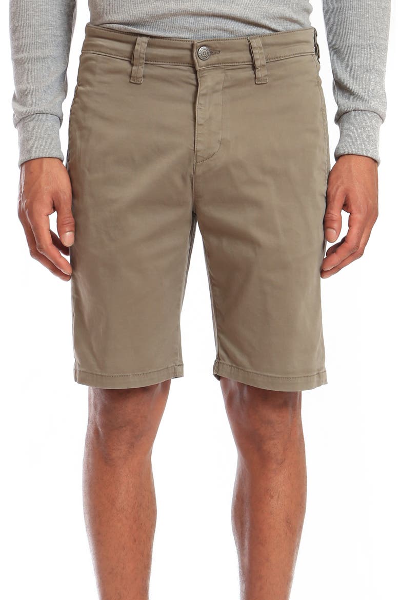 Jacob Twill Chino Shorts, Main, color, DUSTY OLIVE SATEEN TWILL
