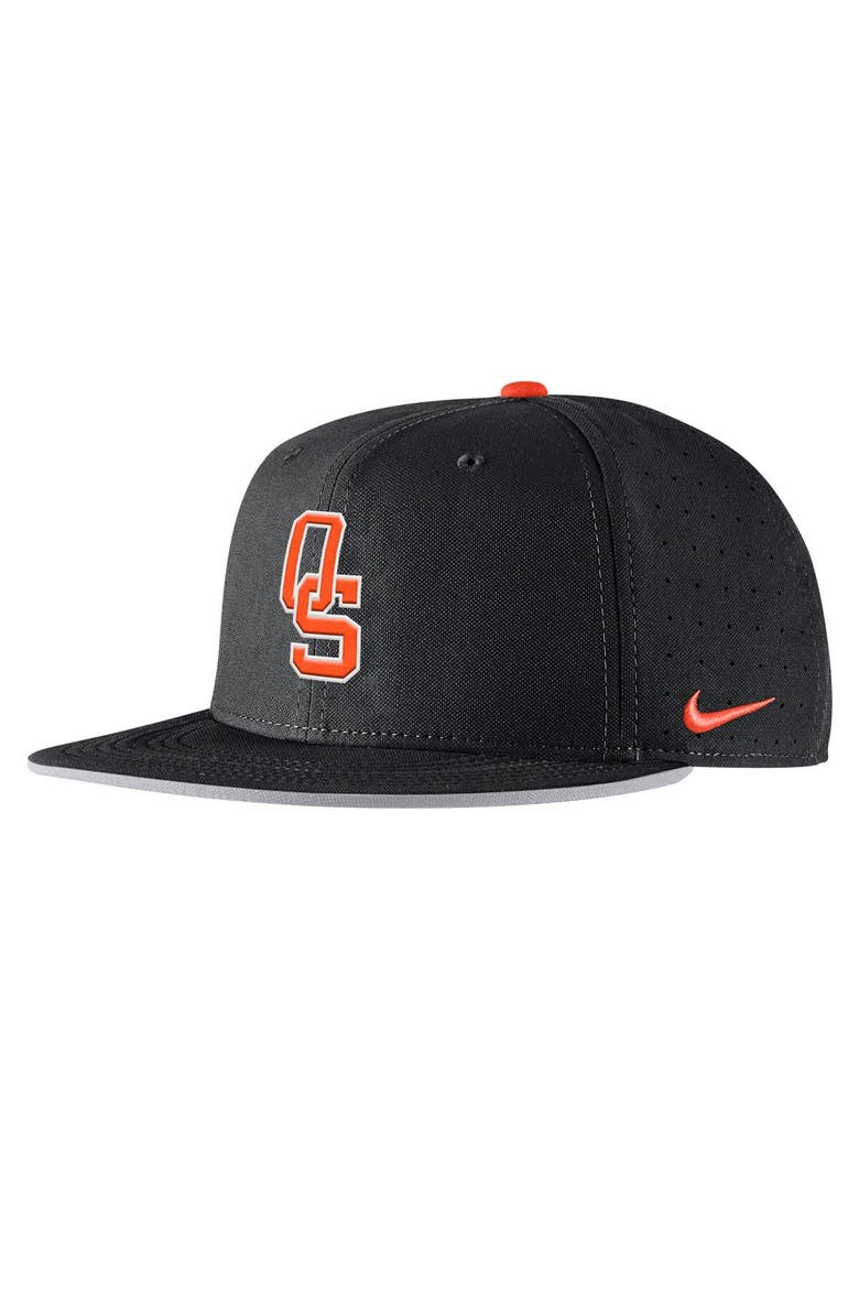 Men's Nike Black Oklahoma State Cowboys 2025 On-Field True Performance Baseball Fitted Hat, Alternate, color, Black